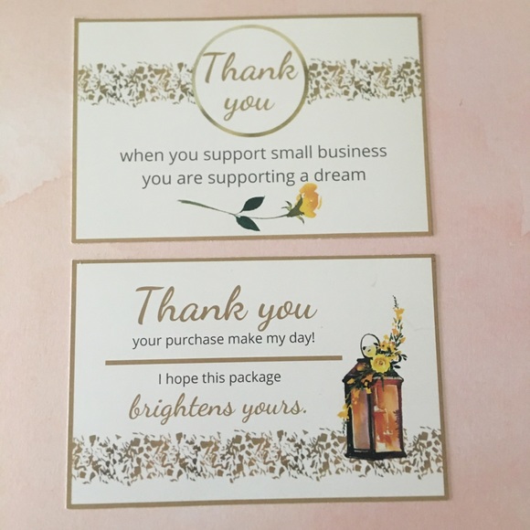 20 THANK YOU CARDS 4 x 6” - Picture 1 of 16